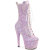 Pleaser ADORE-1040IG Botines de Plataforma con Lentejuelas Lila - Talla EU-35 / US-5