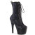 Pleaser ADORE-1040SPF Botines de Plataforma de Tela con Estampado de Serpiente Negro EU-37 / US-7