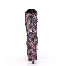 Pleaser ADORE-1040SPF Botines de Plataforma de Tela con Hologramagrama Metálico Rosa Multicolor EU-38 / US-8