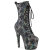 Pleaser ADORE-1040SPF Botines de Plataforma de Tela con Hologramagrama Metálico Plateado EU-36 / US-6