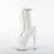 Pleaser ADORE-1040TT Botines de Plataforma de Charol Blanco Beige EU-42 / US-12