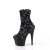 Pleaser ADORE-1042SQ Botines de Plataforma con Lentejuelas Negras EU-35 / US-5