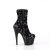 Pleaser ADORE-1042SQ Botines de Plataforma con Lentejuelas Negras EU-35 / US-5