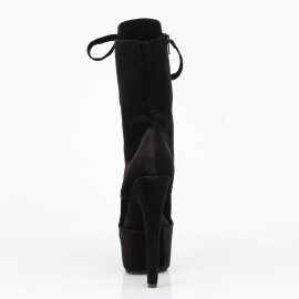 Pleaser ADORE-1045VEL Botines de Plataforma de Terciopelo Negro EU-42 / US-12