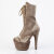 Pleaser ADORE-1045VEL Botines de Plataforma de Terciopelo Verde Marrón EU-42 / US-12