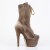 Pleaser ADORE-1045VEL Botines de Plataforma de Terciopelo Verde Marrón EU-38 / US-8