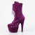 Pleaser ADORE-1045VEL Botines con Plataforma de terciopelo morado EU-35 / US-5