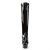 Pleaser Bota DELIGHT-2000 Negro Elástico Charol EU-37 / US-7