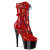 Pleaser ADORE-1046TT Botines con Plataforma de Charol Hologramagráfico Rojo EU-35 / US-5