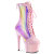 Pleaser ADORE-1047 Botines con Plataforma de Charol Hologramagráfico rosa EU-37 / US-7