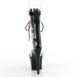 Pleaser ADORE-1047 Botines de Plataforma de Charol Negro Hologramagráfico EU-37 / US-7