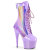 Pleaser ADORE-1047 Botines de Plataforma en Charol Lila Hologramagráfico EU-37 / US-7