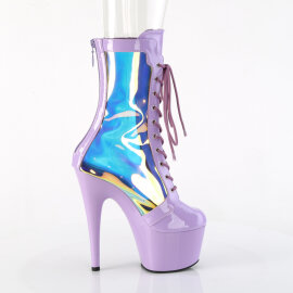 Pleaser ADORE-1047 Botines de Plataforma en Charol Lila Hologramagráfico EU-38 / US-8