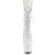 Pleaser ADORE-1047 Botines de Plataforma en Charol Blanco Hologramagráfico EU-36 / US-6