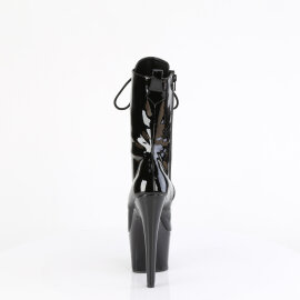Pleaser ADORE-1049WR Botines de Plataforma en Charol Negro EU-36 / US-6