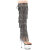 Pleaser ADORE-3019C-RSF Botas Altas de Plataforma por encima de la rodilla Transparentes con Pedrería Negros EU-36 / US-6