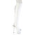 Pleaser ADORE-3019HWR Botas altas de Plataforma sobre la rodilla Holograma Blanco EU-42 / US-12