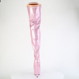 Pleaser ADORE-3020GP Botas altas de Plataforma sobre la rodilla de Charol con purpurina Rosa EU-35 / US-5