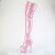 Pleaser ADORE-3020GP Botas altas de Plataforma sobre la rodilla de Charol con purpurina Rosa EU-35 / US-5