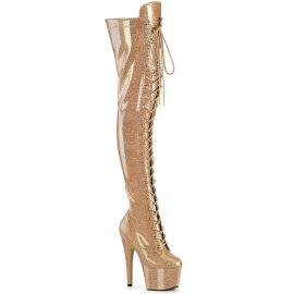 Pleaser ADORE-3020GP Botas altas de Plataforma sobre la...