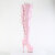 Pleaser ADORE-3063 Botas de Plataforma sobre la Rodilla de Charol con Purpurina Rosa EU-36 / US-6