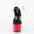 Pleaser ADORE-708 Sandalias de Plataforma Transparente Rojo EU-36 / US-6