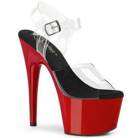 Pleaser ADORE-708 Sandalias de Plataforma Transparente...