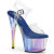 Pleaser ADORE-708HT Sandalias de Plataforma Transparente Ahumado Multicolor EU-38 / US-8