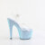Pleaser ADORE-708LG Sandalias de Plataforma Transparentes con Purpurina Azul EU-38 / US-8