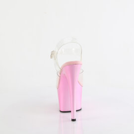 Pleaser ADORE-708LQ Sandalias de Plataforma Transparentes con Hologramagrama Rosa EU-37 / US-7