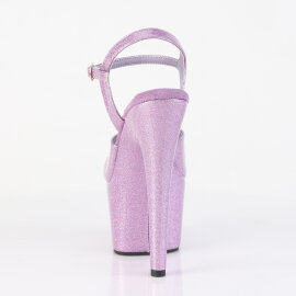 Pleaser ADORE-709GP Sandalias de Plataforma con Brillo de Charol y Lentejuelas en Lila Tono Claro EU-40 / US-10