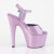 Pleaser ADORE-709GP Sandalias de Plataforma con Brillo de Charol y Lentejuelas en Lila Tono Claro EU-40 / US-10