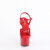 Pleaser ADORE-709GP Plataforma Sandalias de Tacón Alto Charol Brillante Rojo EU-38 / US-8