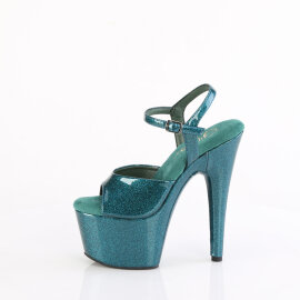 Pleaser ADORE-709GP Plataforma Sandalias de Tacón Alto Charol Brillante Verde EU-35 / US-5