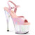 Pleaser ADORE-709HT Plataforma Sandalias de Tacón Alto Holograma Rosa Ahumado EU-44 / US-14