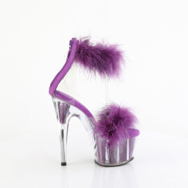 Pleaser ADORE-724F Sandalias de Plataforma Transparentes Lila EU-37 / US-7