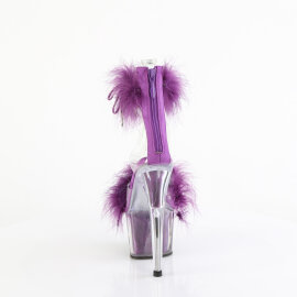Pleaser ADORE-724F Sandalias de Plataforma Transparentes Lila EU-43 / US-13