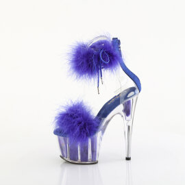 Pleaser ADORE-724F Sandalias de Plataforma Transparentes Azul EU-43 / US-13