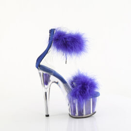Pleaser ADORE-724F Sandalias de Plataforma Transparentes Azul EU-43 / US-13