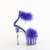 Pleaser ADORE-724F Sandalias de Plataforma Transparentes Azul EU-35 / US-5