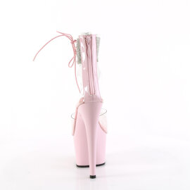 Pleaser ADORE-724RS Sandalias de Plataforma Transparentes con Pedrería Rosados EU-35 / US-5