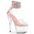 Pleaser ADORE-724RS Sandalias de Plataforma Transparentes con Pedrería Rosados Transparente EU-35 / US-5