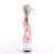 Pleaser ADORE-724RS Sandalias de Plataforma Transparentes con Pedrería Rosados Transparente EU-35 / US-5