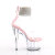 Pleaser ADORE-724RS Sandalias de Plataforma Transparentes con Pedrería Rosados Transparente EU-35 / US-5