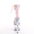 Pleaser ADORE-724RS Sandalias de Plataforma Transparentes con Pedrería Rosados Transparente EU-37 / US-7