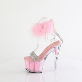 Pleaser ADORE-727F Sandalias de Plataforma Transparentes Rosa Tono Claro EU-35 / US-5