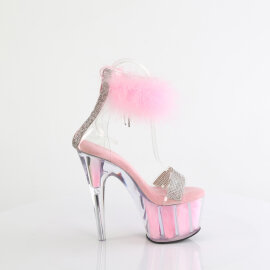 Pleaser ADORE-727F Sandalias de Plataforma Transparentes Rosa Tono Claro EU-35 / US-5