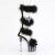 Pleaser ADORE-728F Sandalias de Plataforma transparente en Negro talla EU-38 / US-8