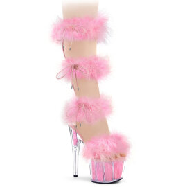 Pleaser ADORE-728F Sandalias de Plataforma transparente...