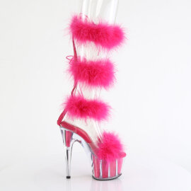 Pleaser ADORE-728F Sandalias de Plataforma transparente en lila transparente talla EU-37 / US-7